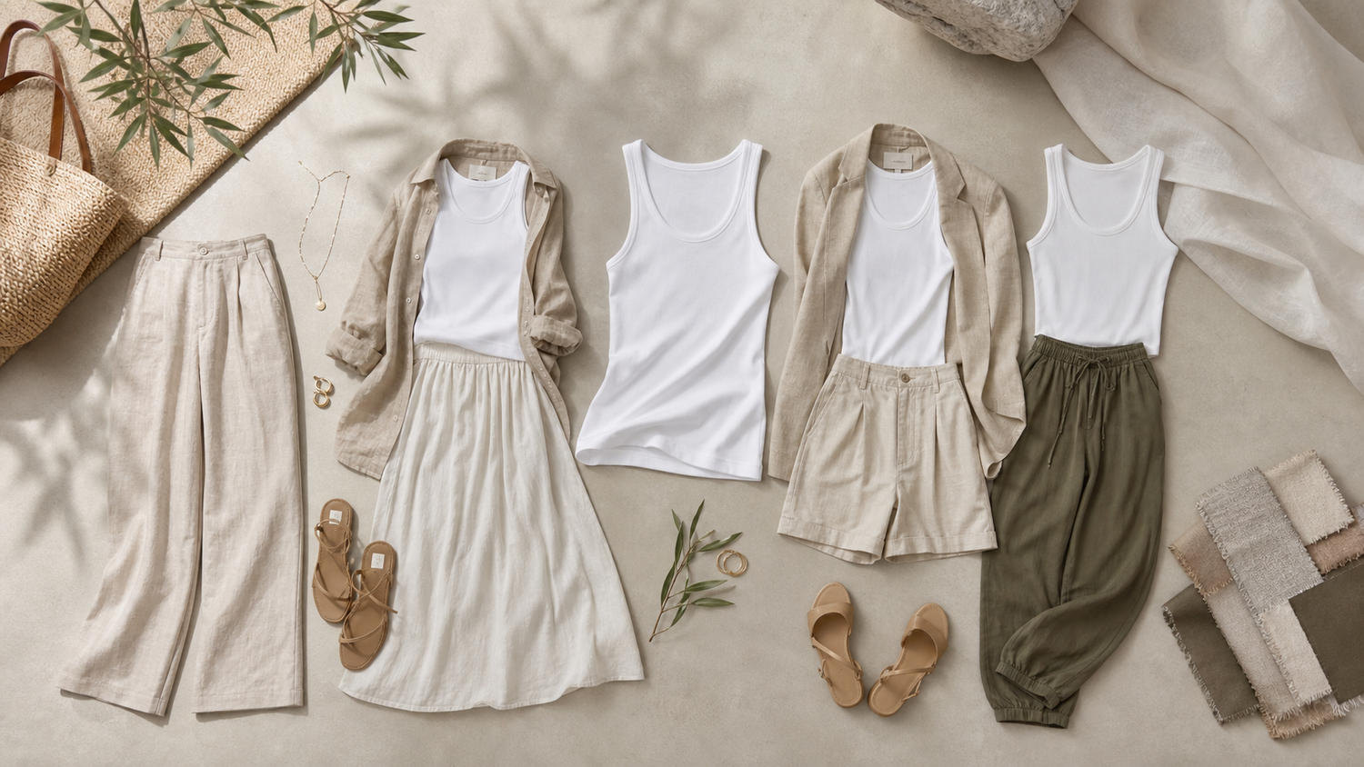 White Tank Top Outfits: A Quiet Luxury Summer Guide