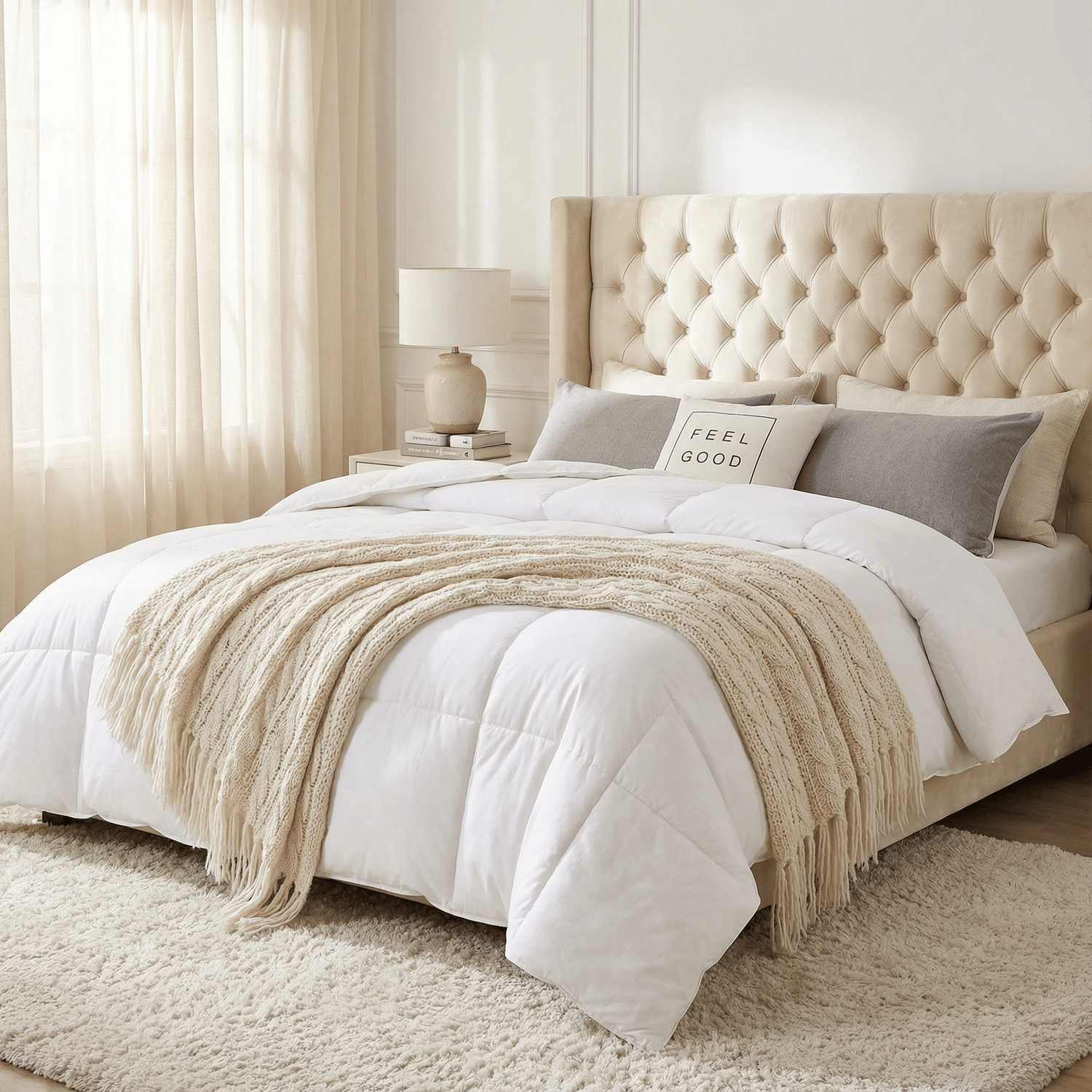 Couette en duvet blanc Loft Hutterite 800