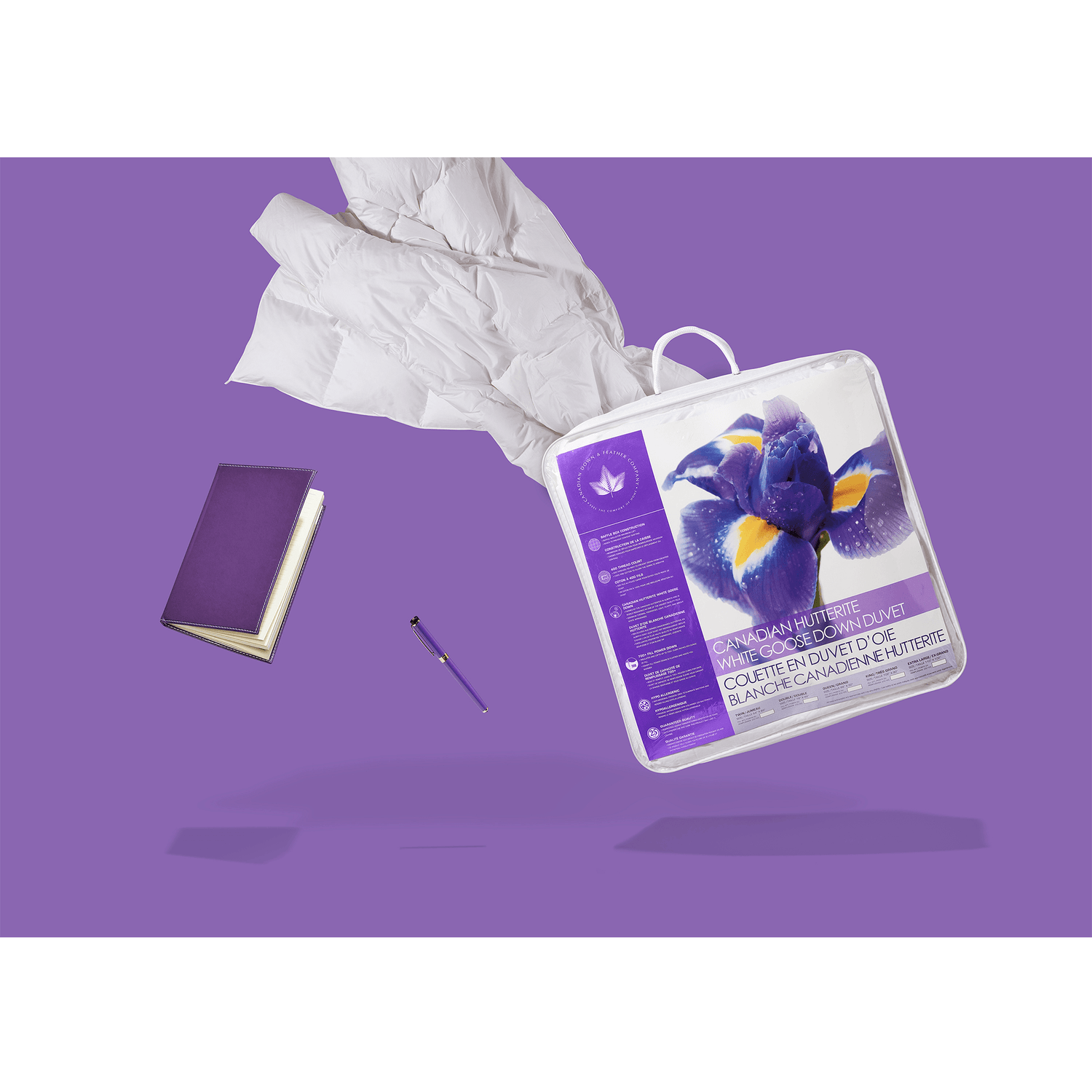 Couette en duvet d'oie huttérite