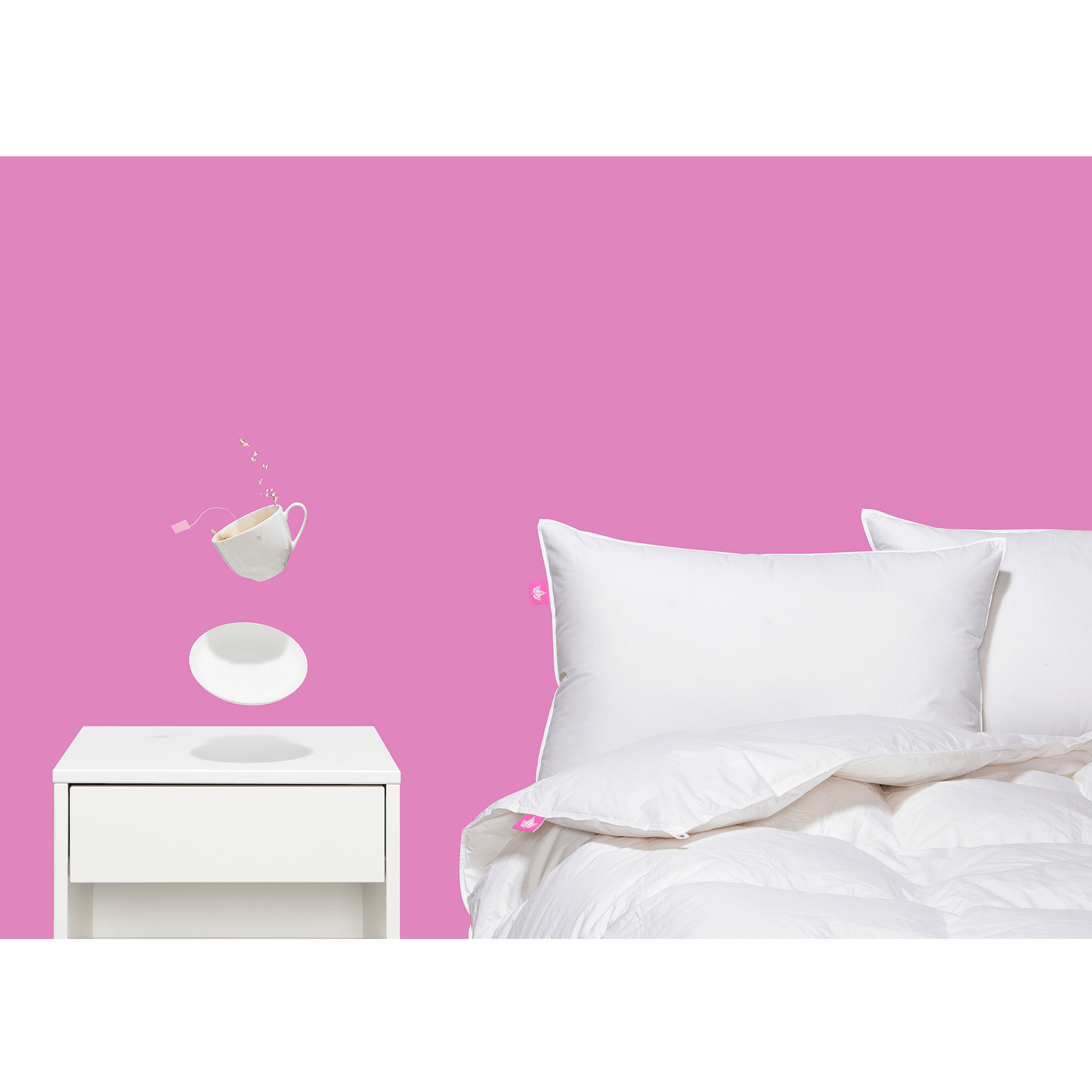 Couette en duvet blanc