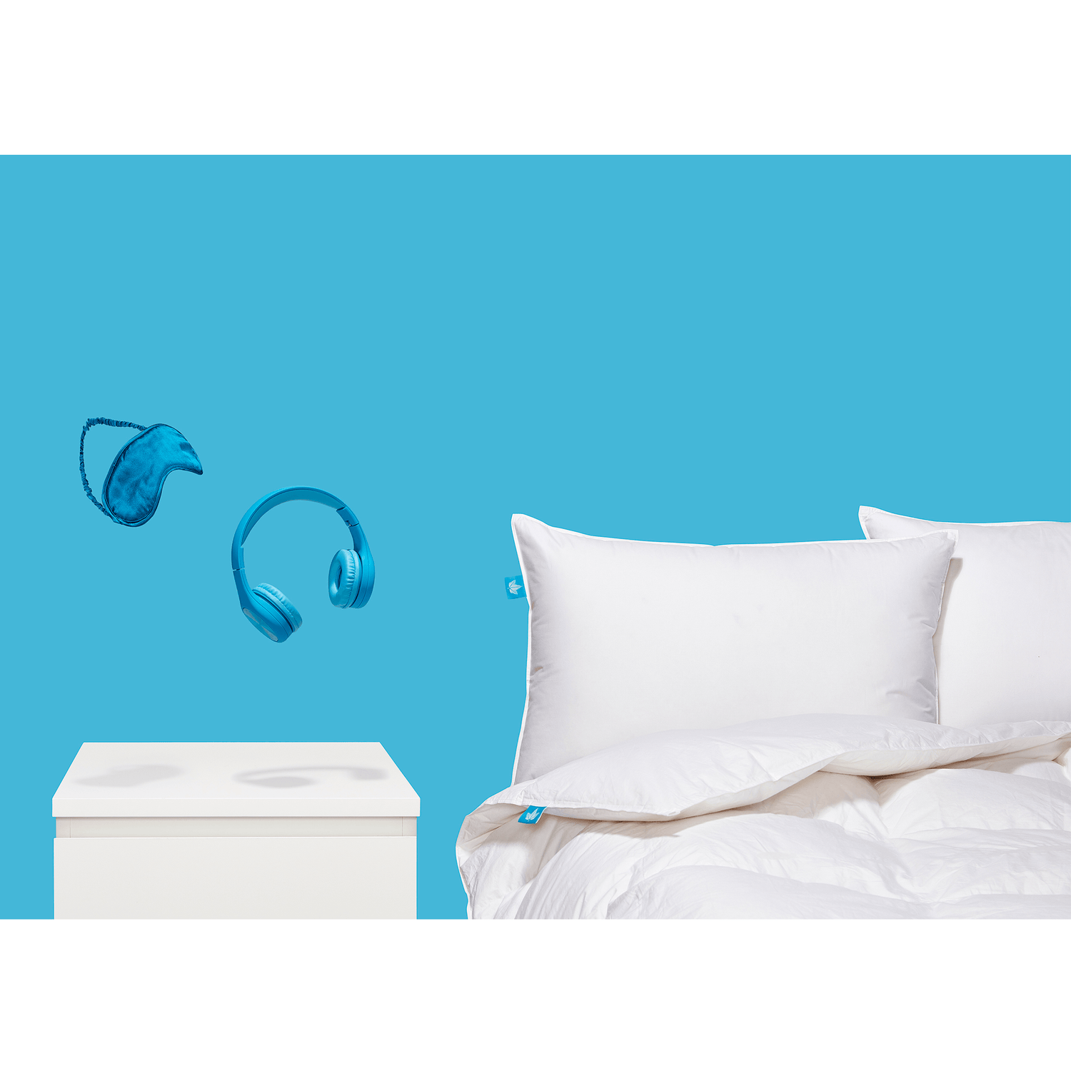 Couette en duvet d'oie blanche