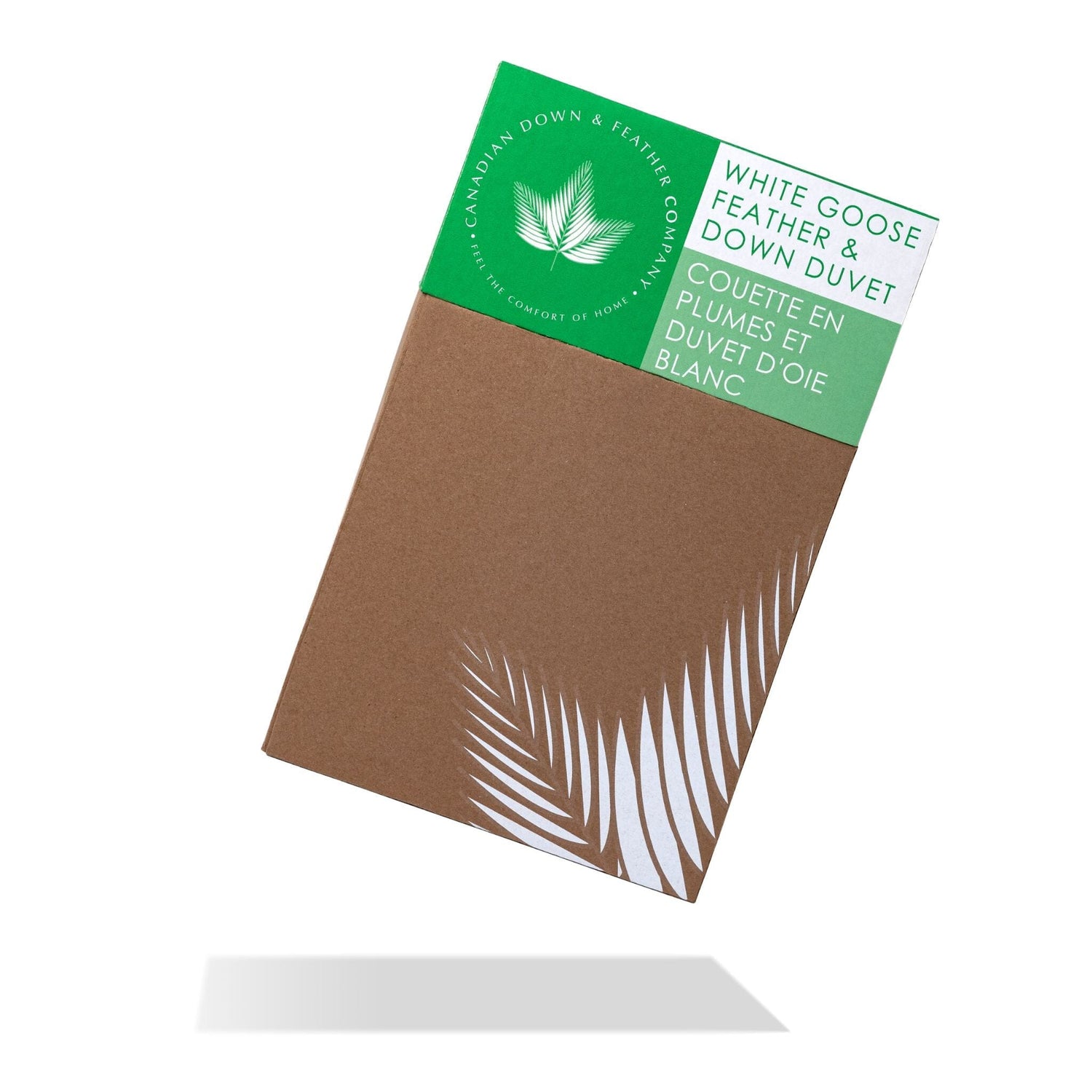 Couette en plumes et duvet d'oie blanche