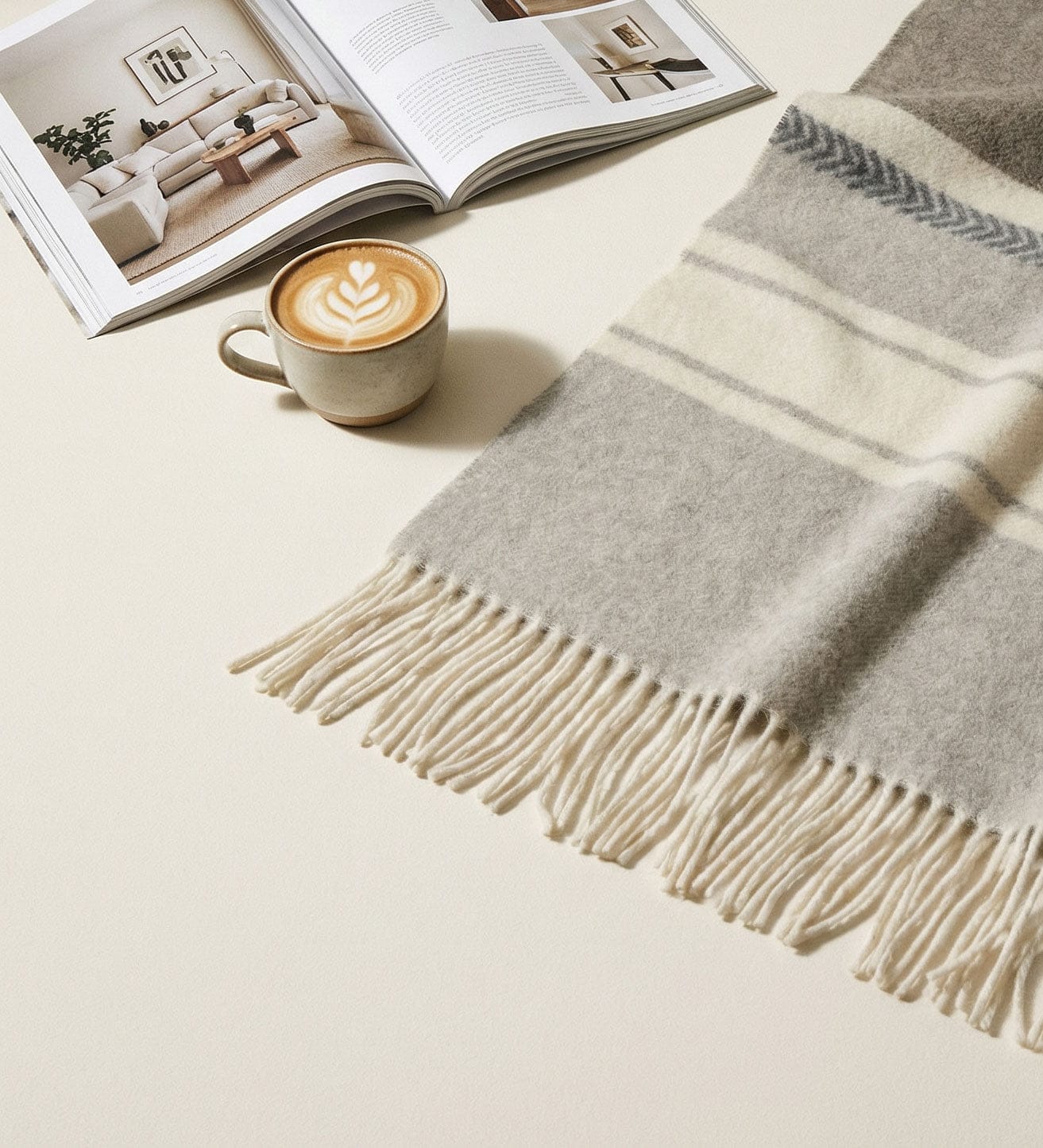 Couverture en cachemire et laine mérinos Muskoka