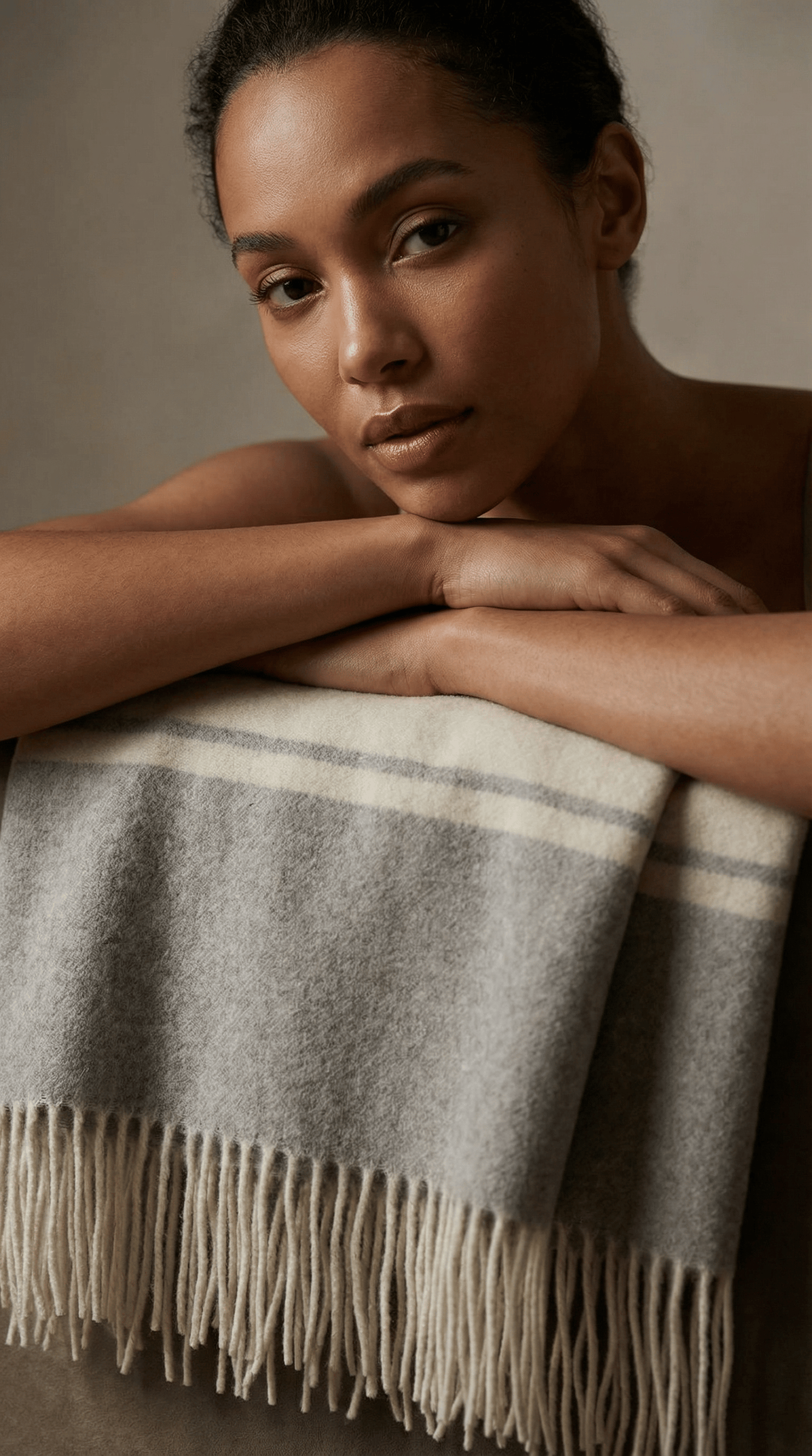 Couverture en cachemire et laine mérinos Muskoka