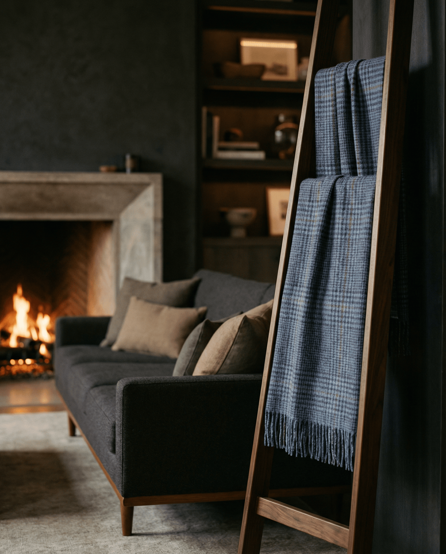 Tartan Alpaca Wool Throw Blanket: Soft, Durable & Stylish