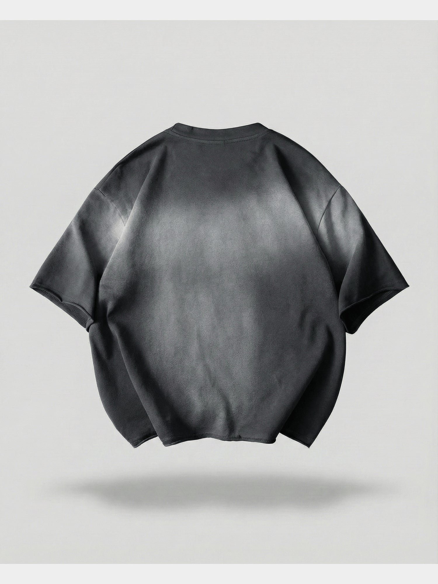Cropped Washed Charcoal T-Shirt