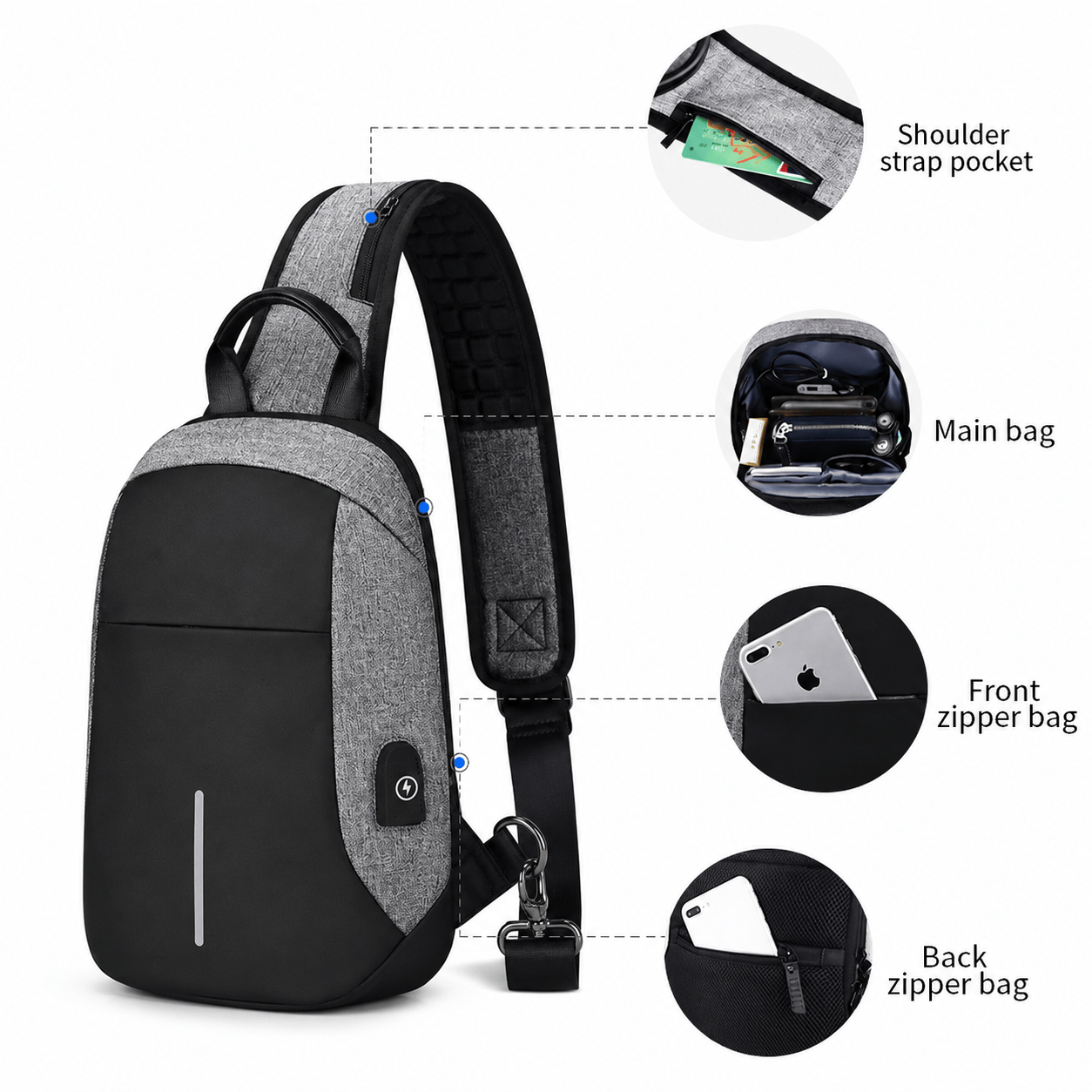 IdyllVie Sling Bag for Everyday Essentials
