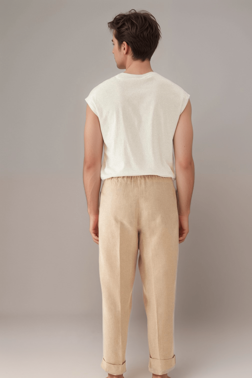 Cream Alexandre Linen Pants