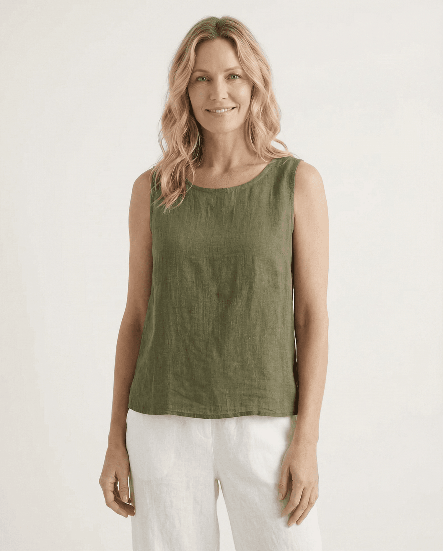 Cotton Linen Tank Tops