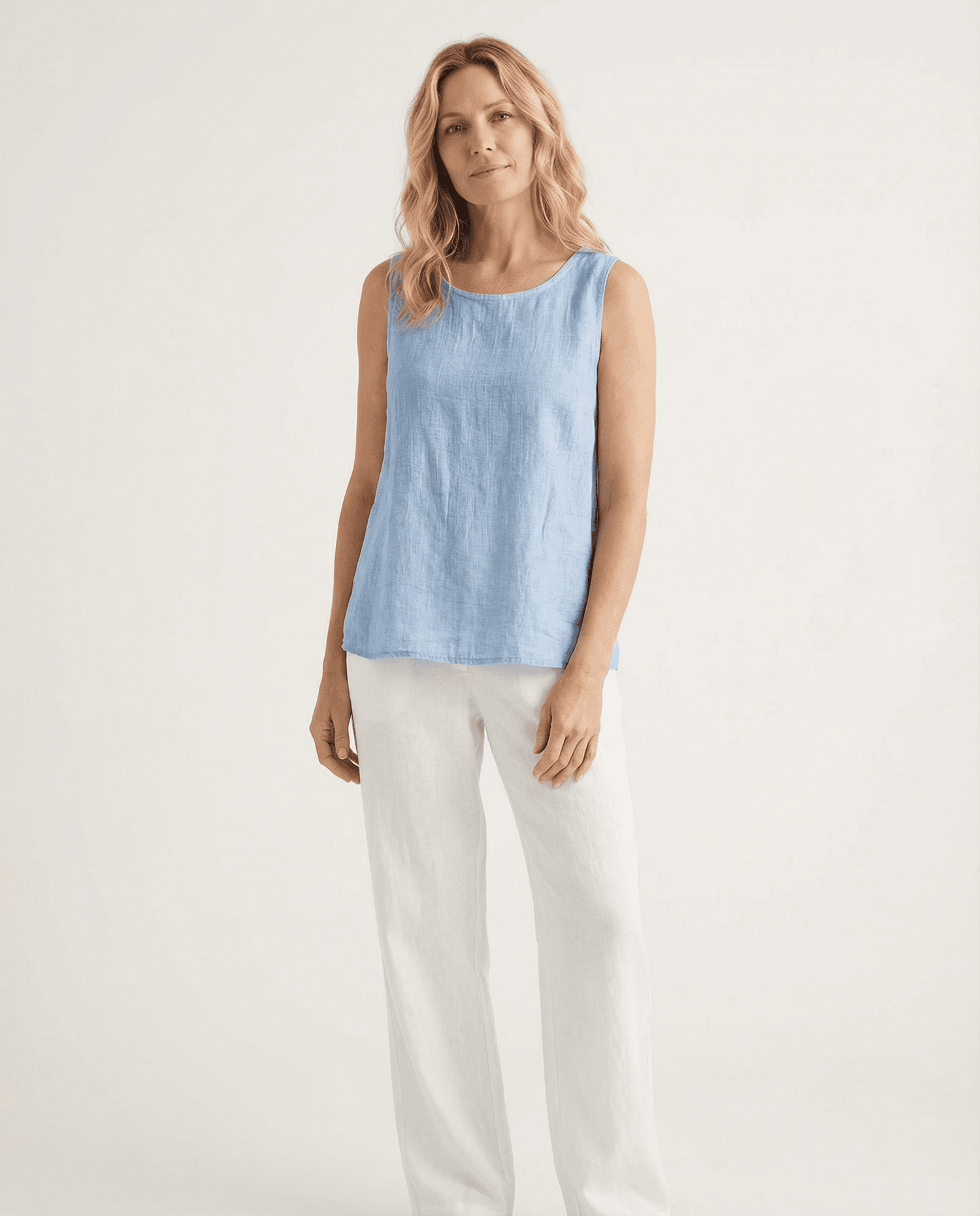 Cotton Linen Tank Tops