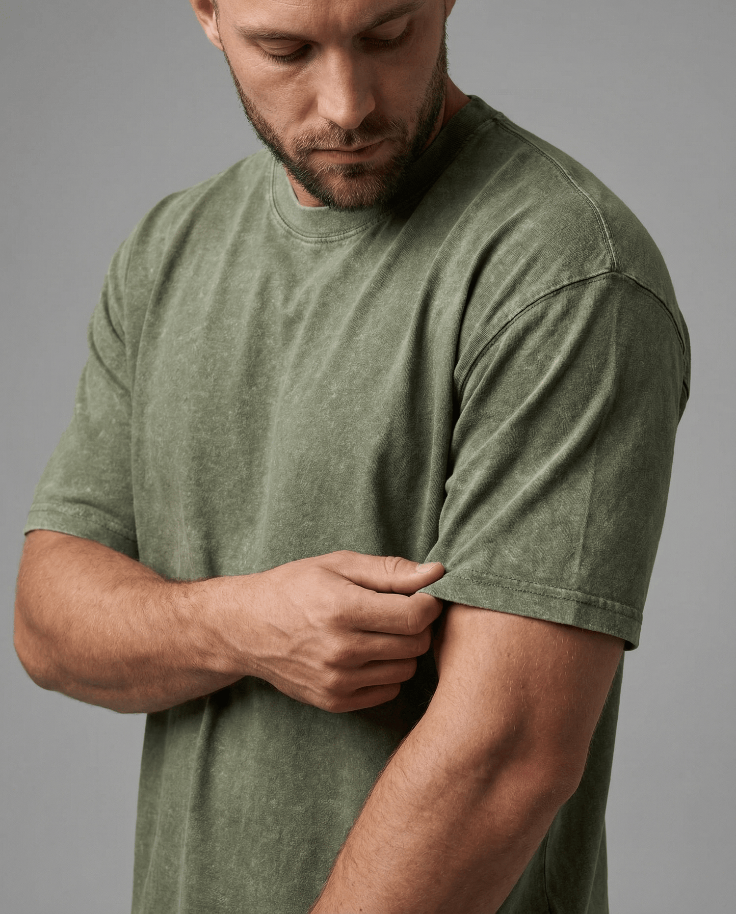 5-Pack Classic Fit Stonewashed Cotton T-Shirts