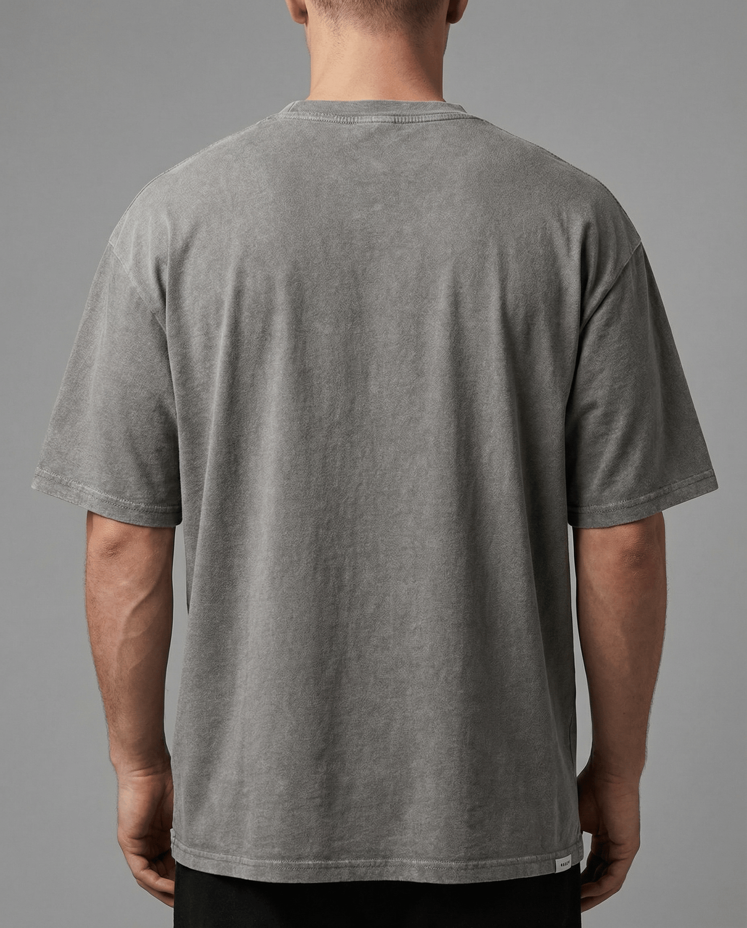 Classic Fit Stonewashed Crew Neck Cotton T-Shirt
