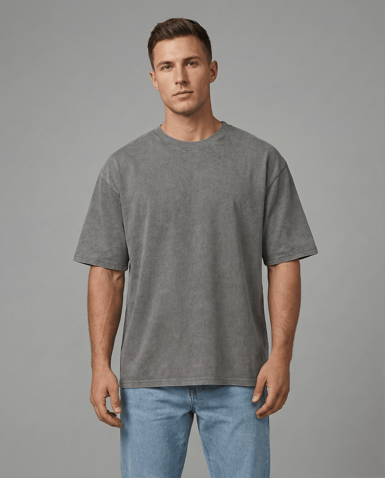 Pack de 5 camisetas clásicas de algodón lavado a la piedra