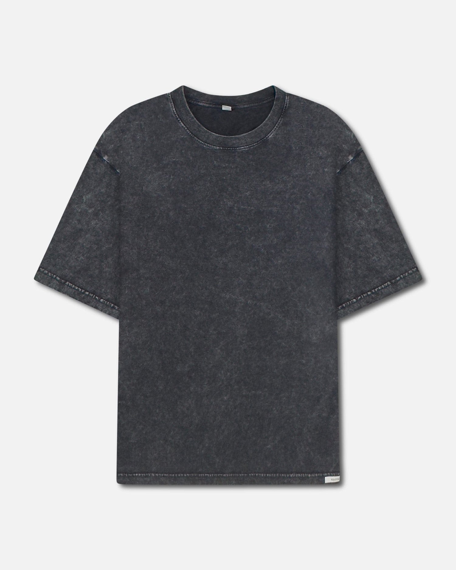 Men's Organic Cotton T-Shirt in black stonewashed finish, featuring a relaxed fit and durable 250 GSM fabric for lasting comfort.
