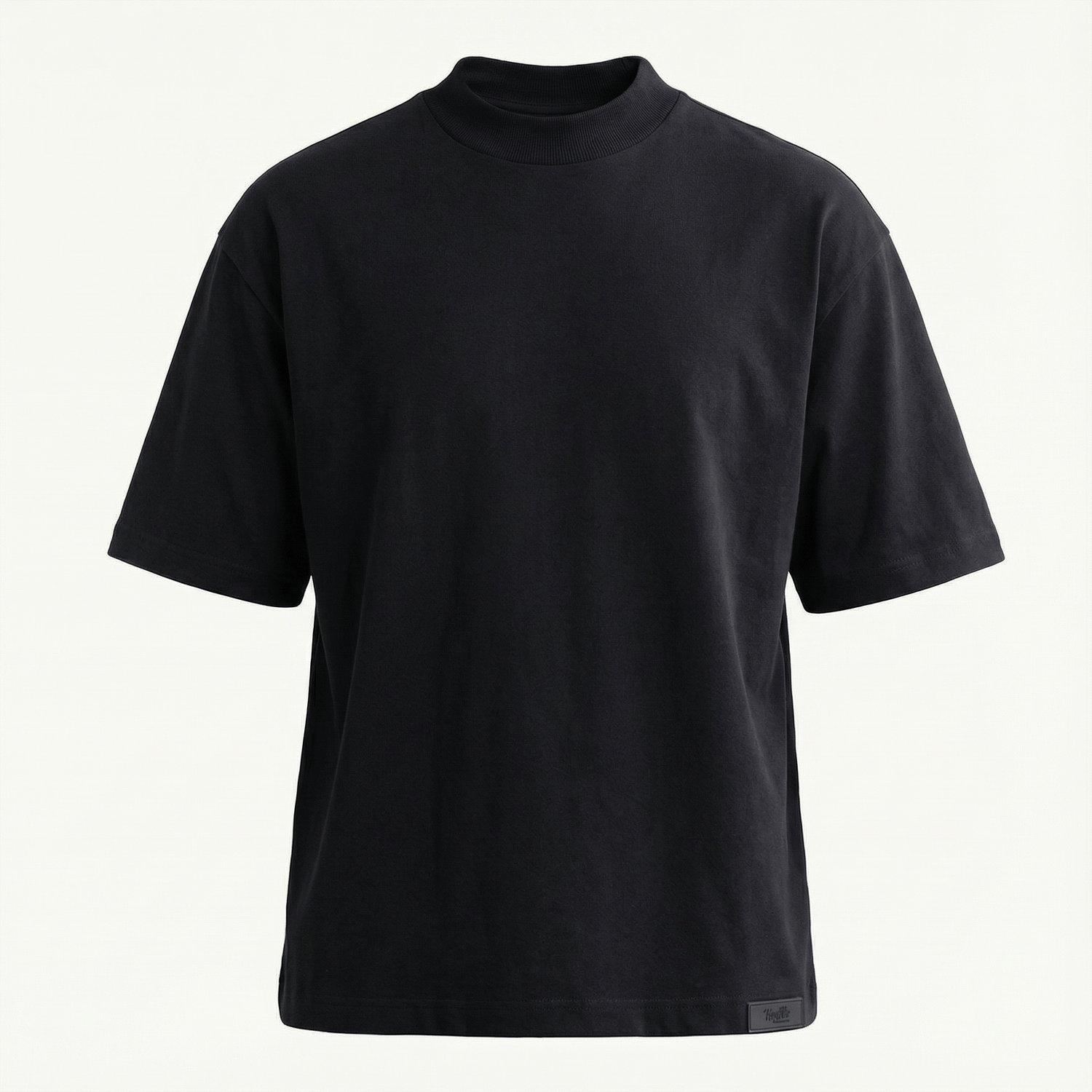 Cotton Mock Neck T-Shirt