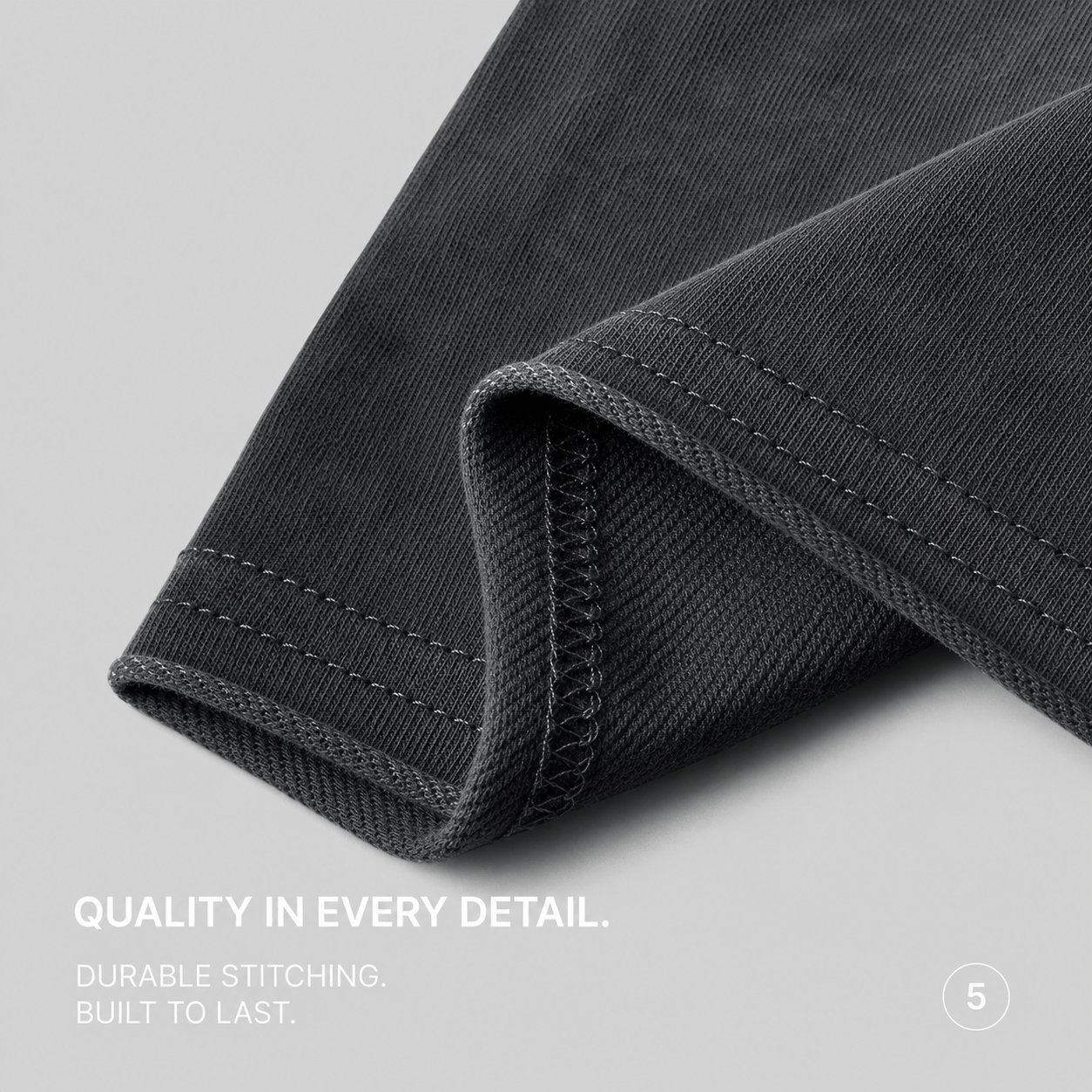 Cropped Washed Charcoal T-Shirt