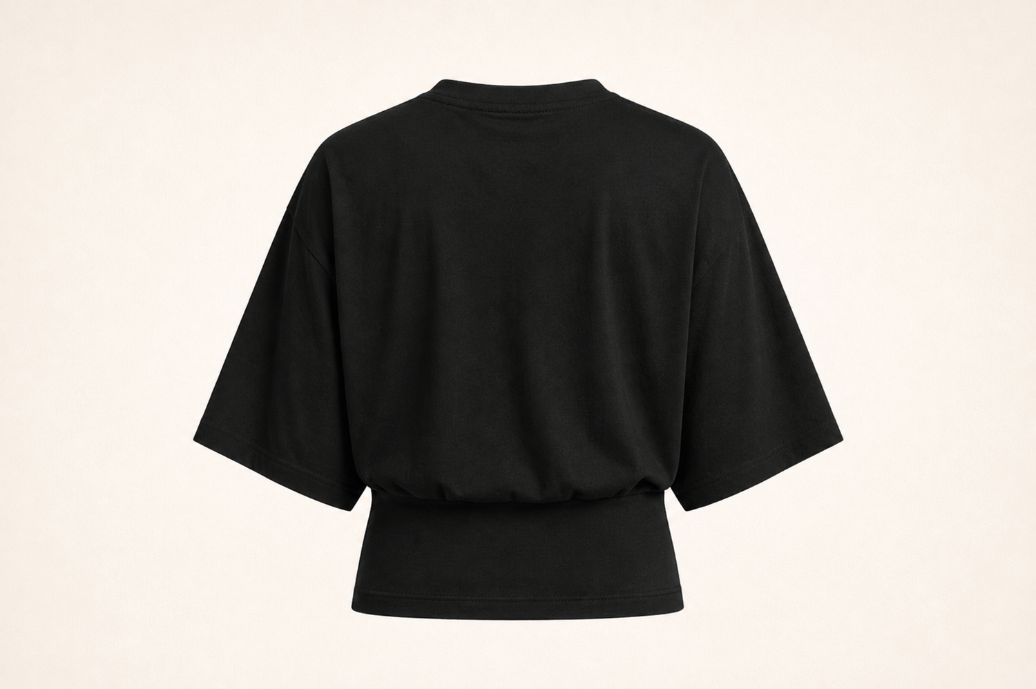 IdyllVie Relaxed Batwing Cotton Tee for Women