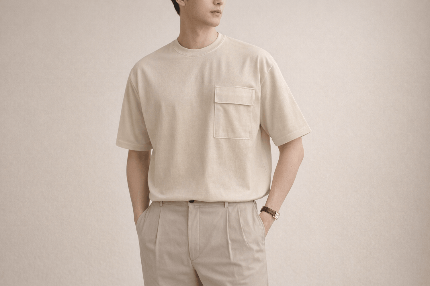 Pocket Crew Neck T-Shirt
