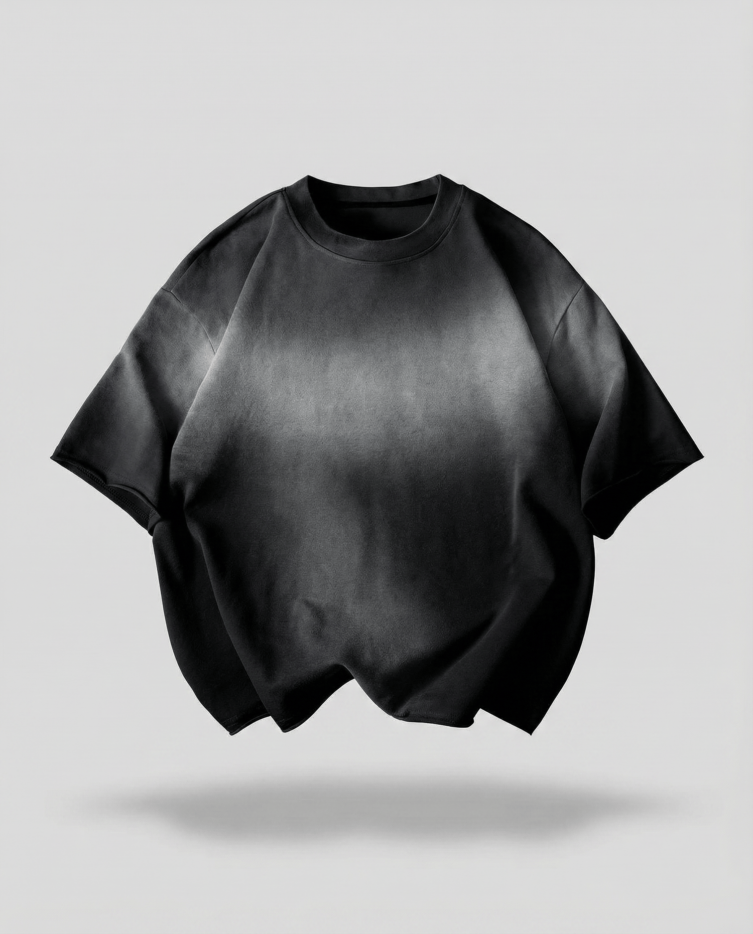Cropped Washed Charcoal T-Shirt
