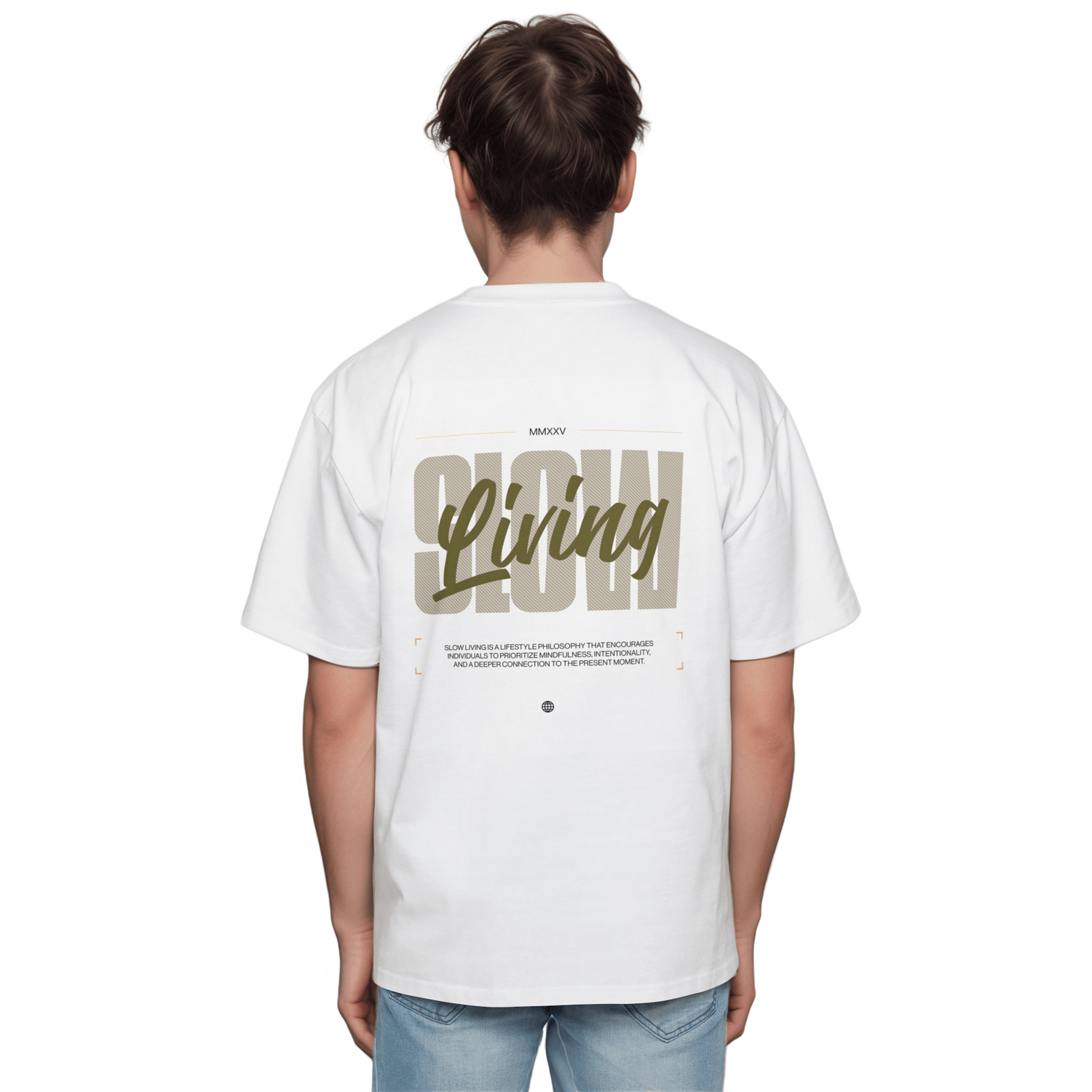 Slow Living T-Shirt – Oversized Comfort for Mindful Days