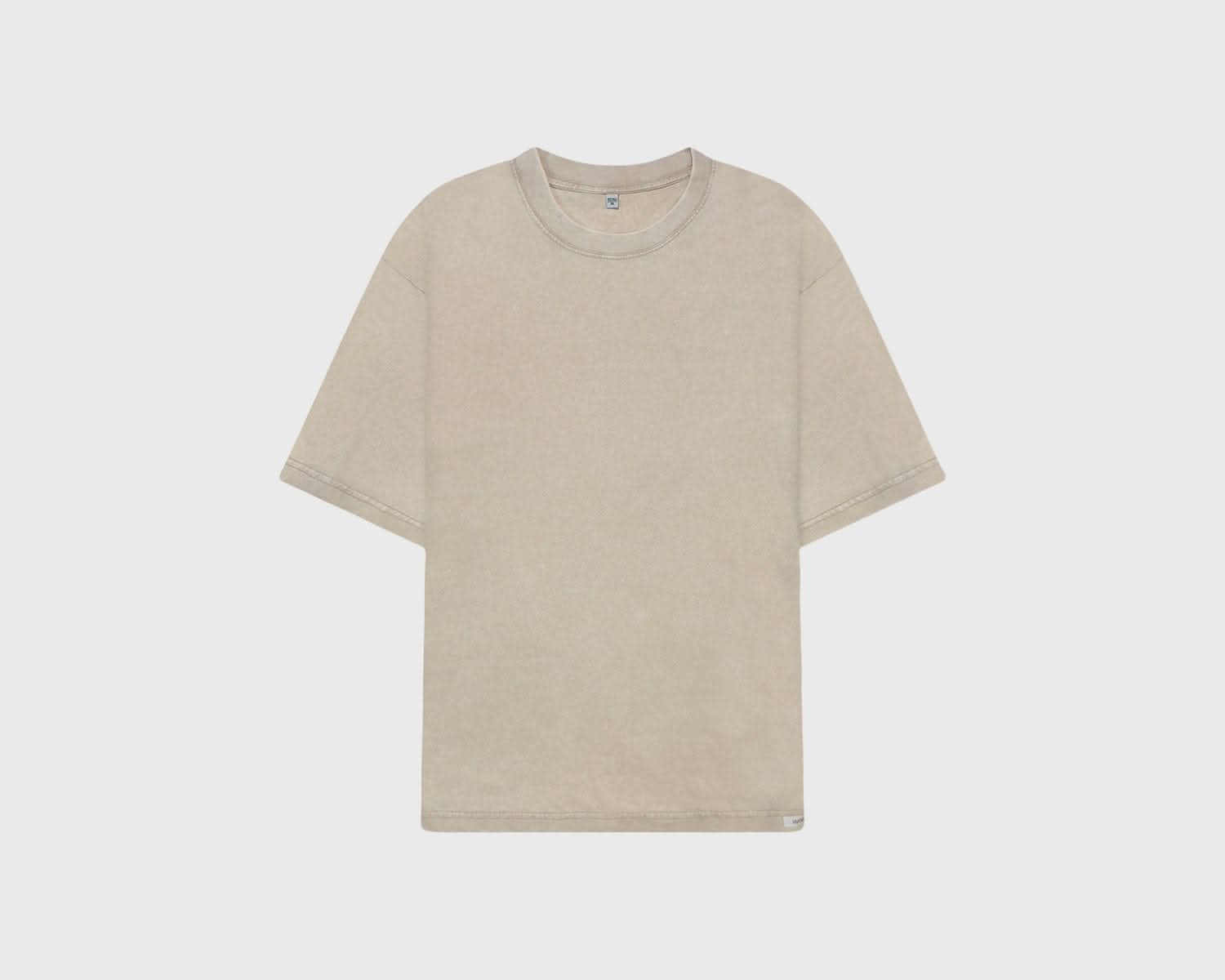 Beige cotton t-shirt from the Cotton T-Shirts Pack, crafted from 100% soft stonewashed cotton for comfort and durability.