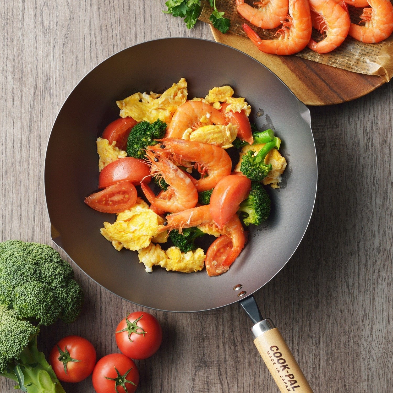 Yoshikawa Carbon Steel Wok 36cm - Made in Japan