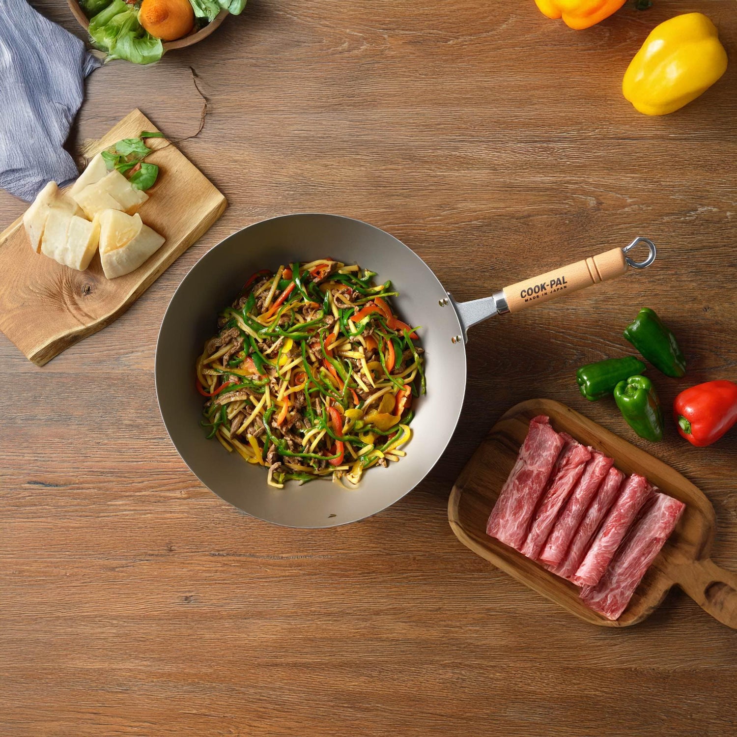 Yoshikawa Cook-Pal Titanium Wok 36cm