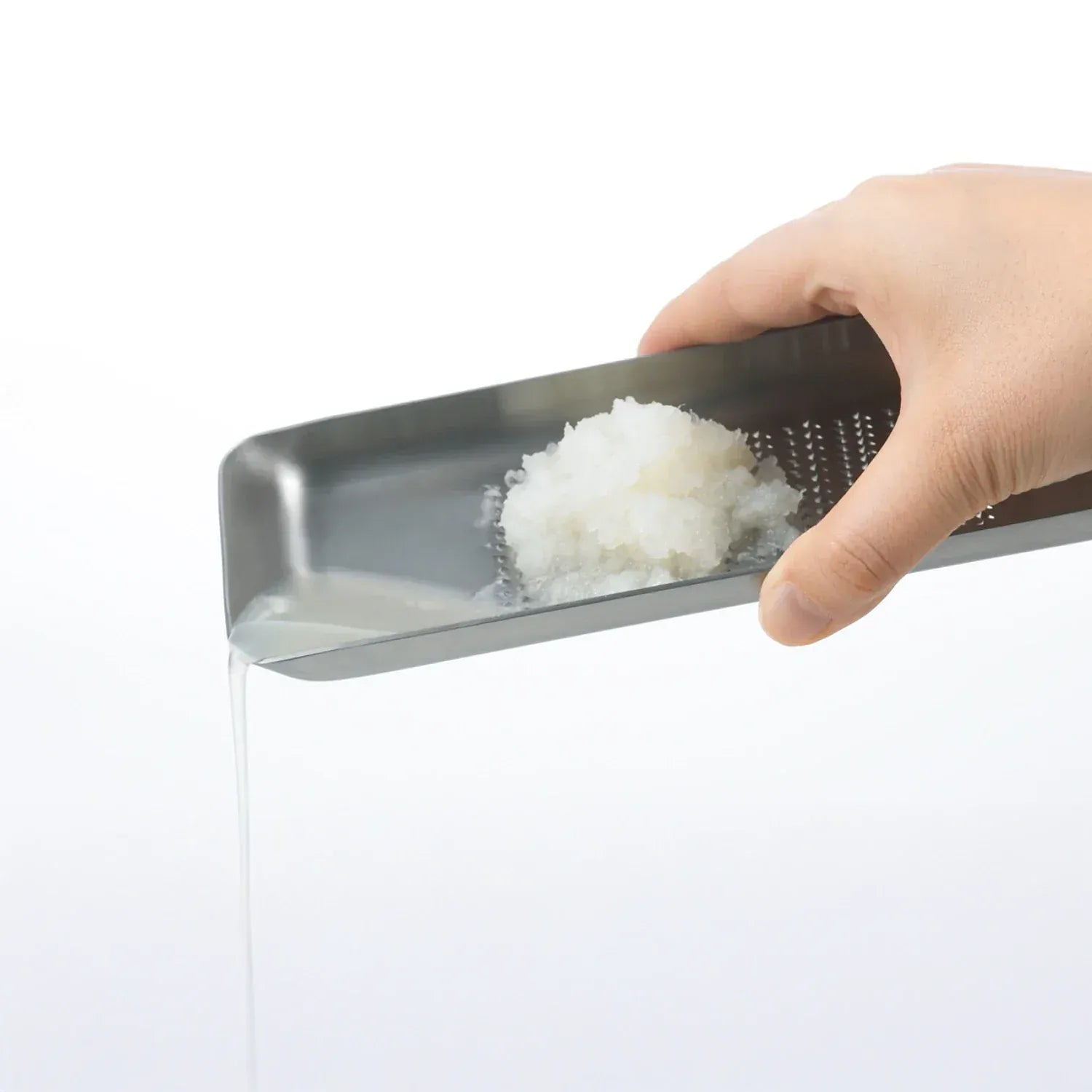 Eatoco Oros L Large Grater – Japanese Stainless Steel Tray Zester & Condiment Grater