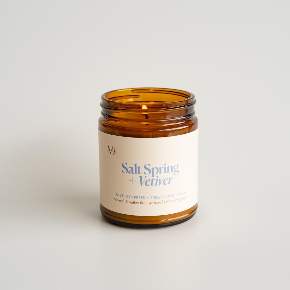 Pot de bougie Salt Spring + Vetiver