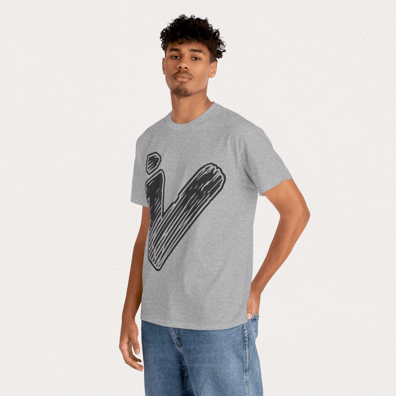 IV Camiseta de algodón grueso