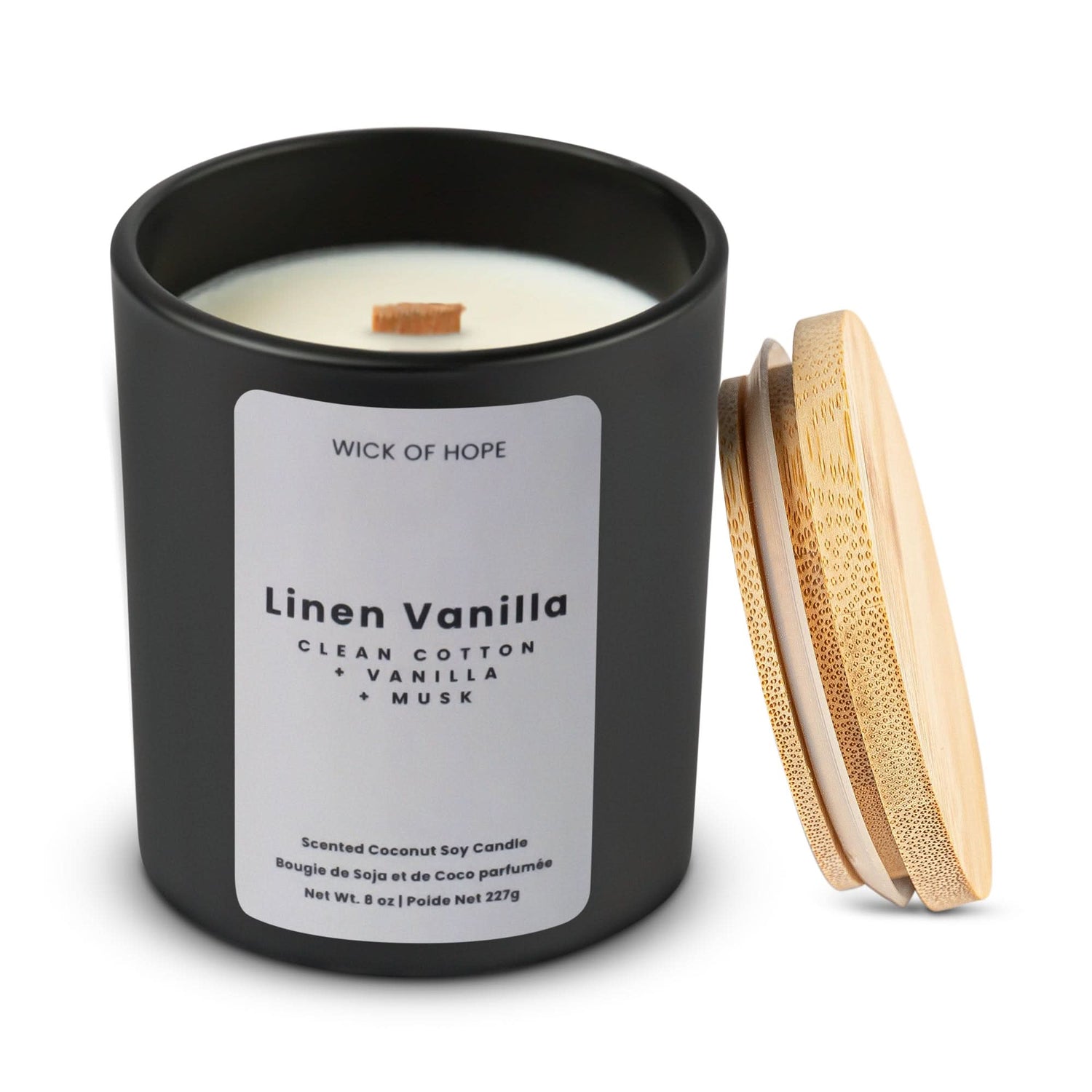 Linen Vanilla Candle | Clean Cotton + Vanilla