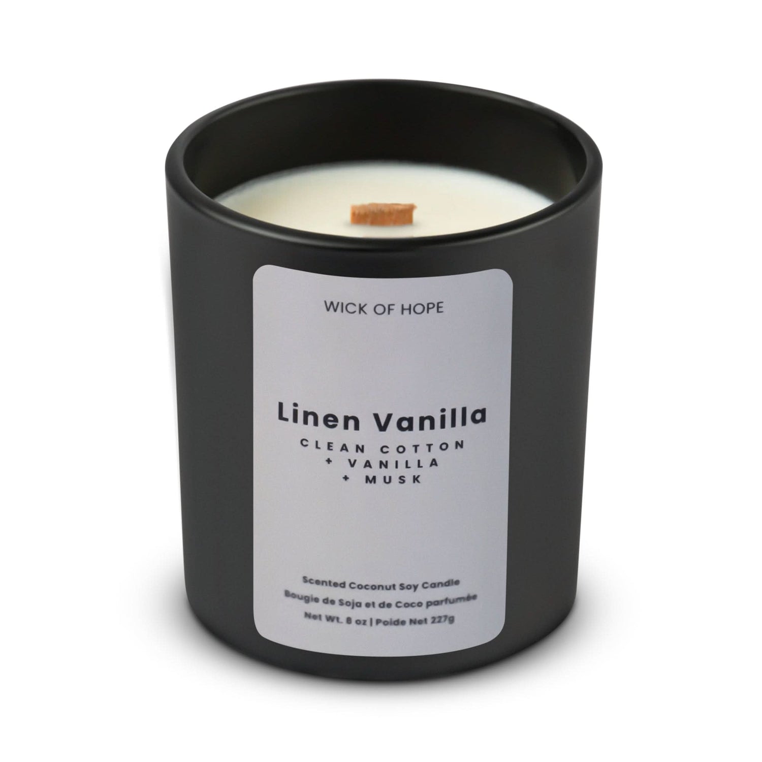 Linen Vanilla Candle | Clean Cotton + Vanilla