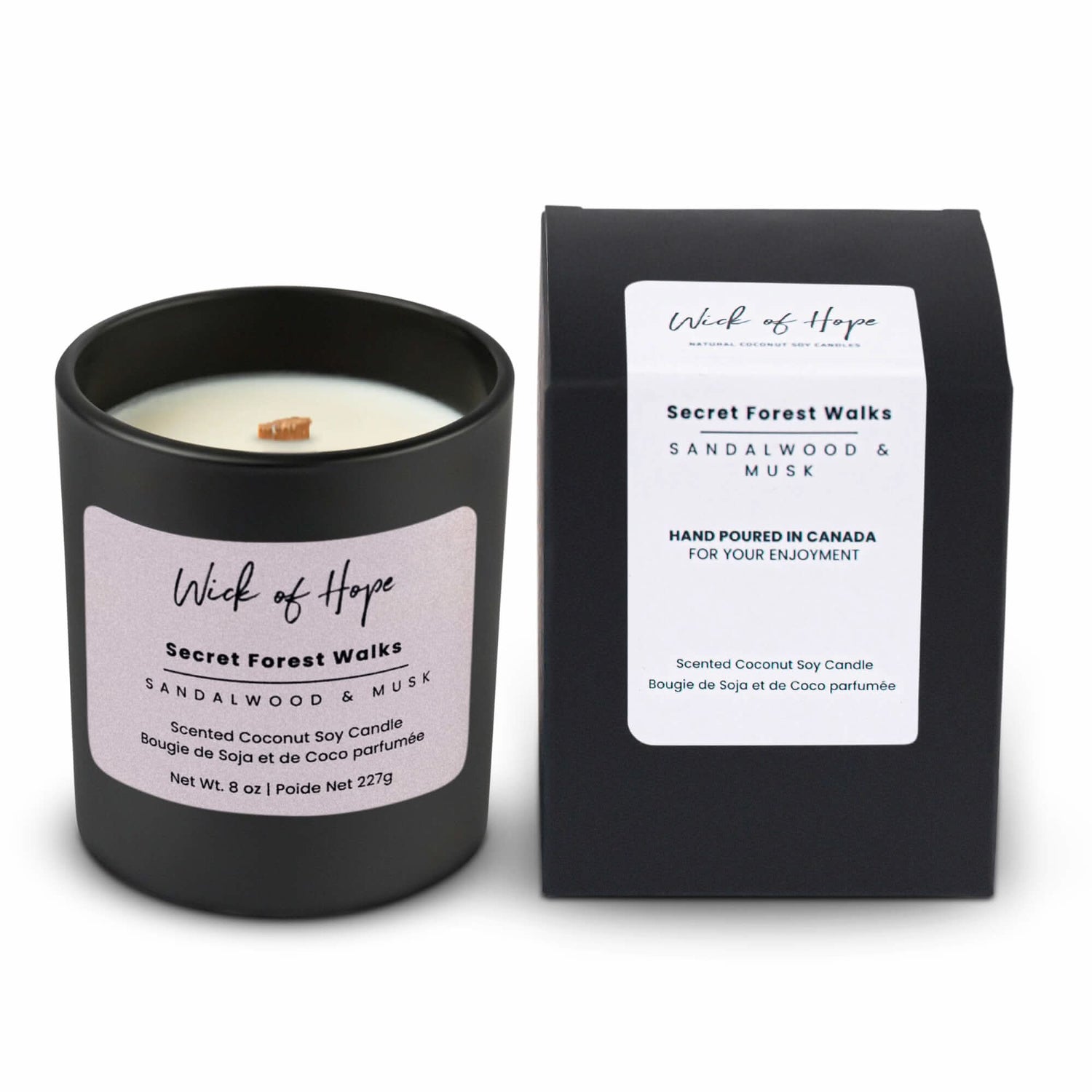 Secret Forest Walks Candle | Sandalwood Amber + Frankincense Musk