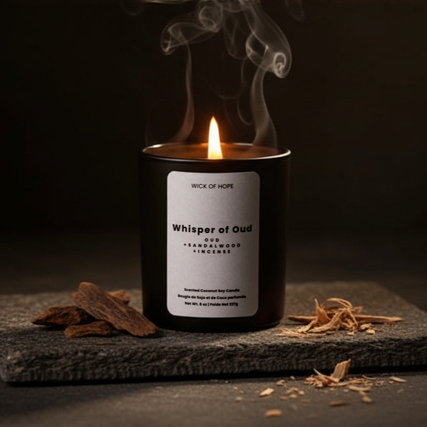 Whispers of Oud Candle | Oud + Incense