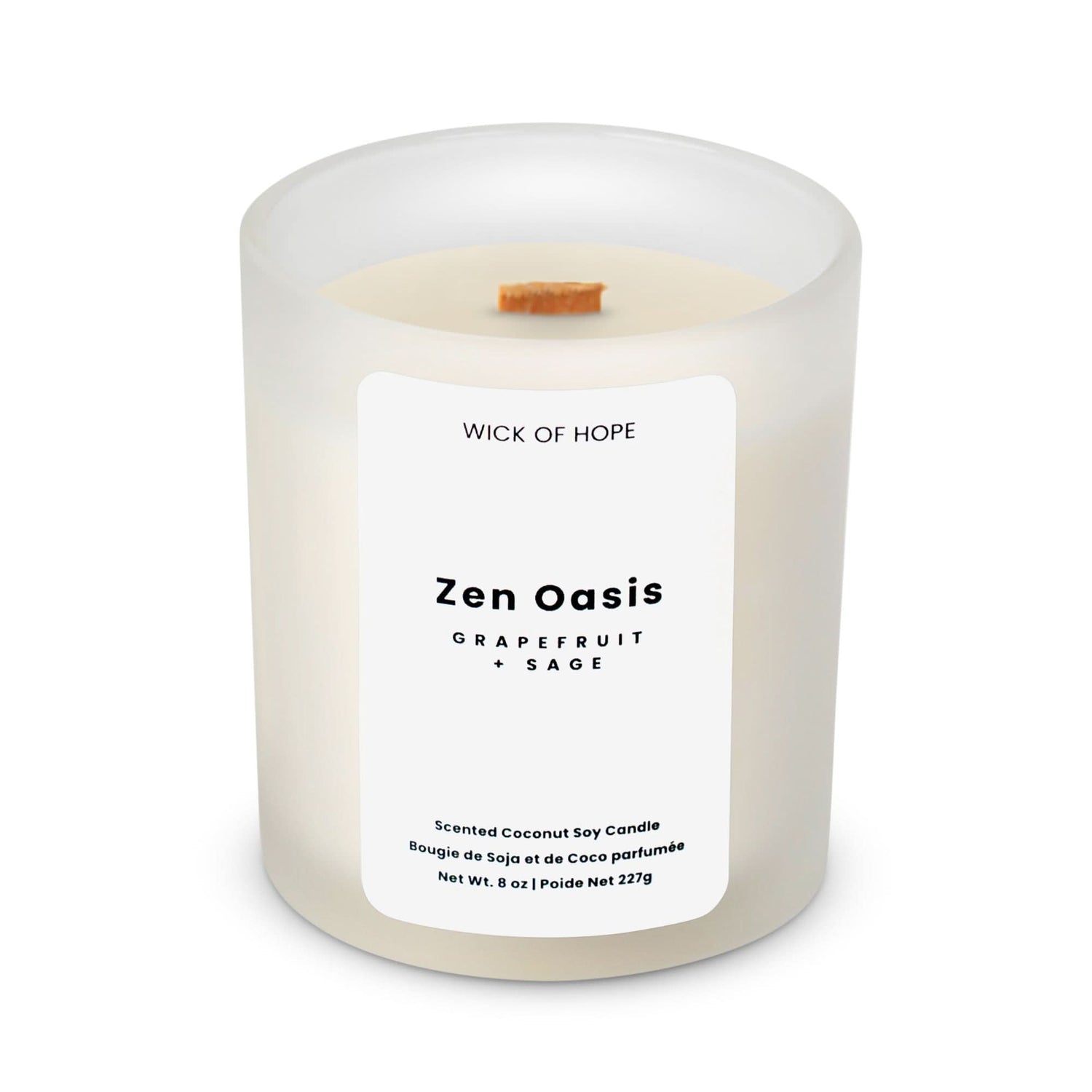 Zen Oasis Candle | Grapefruit + Sage Scented Candle