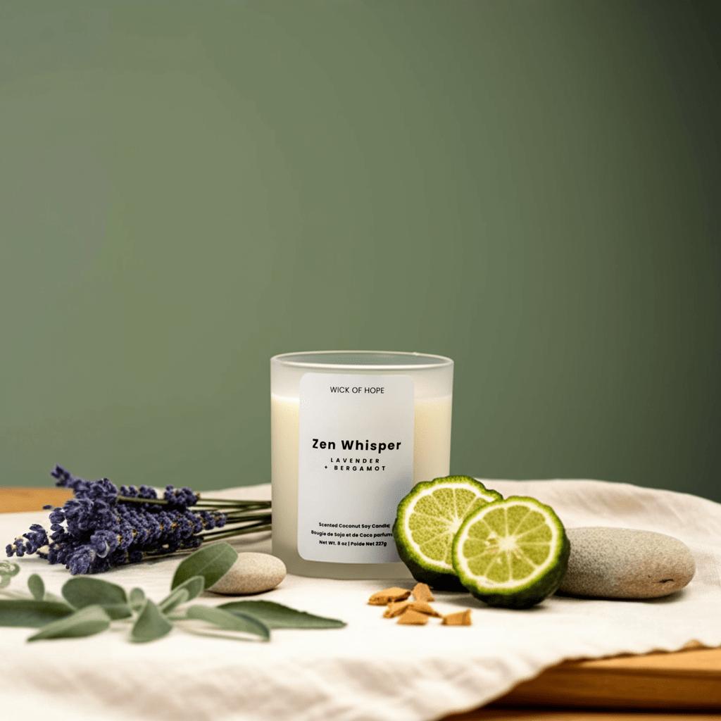 Zen Whisper Candle | Lavender + Bergamot