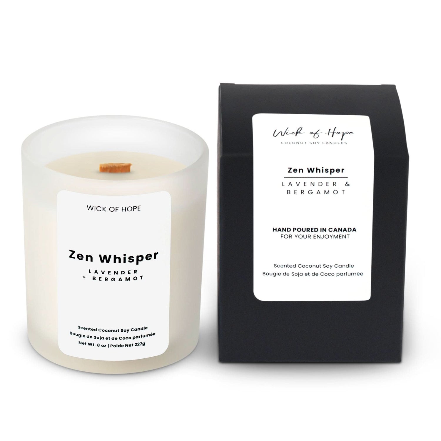 Zen Whisper Candle | Lavender + Bergamot