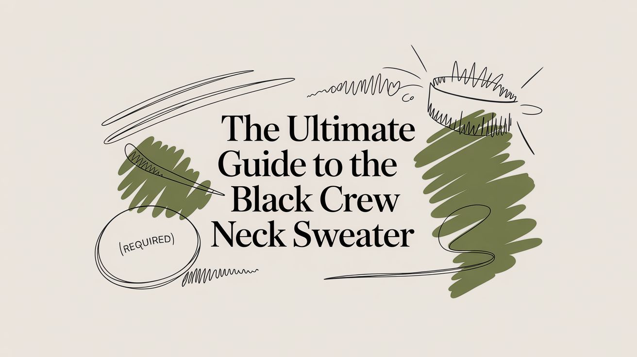 The Ultimate Guide to the Black Crew Neck Sweater