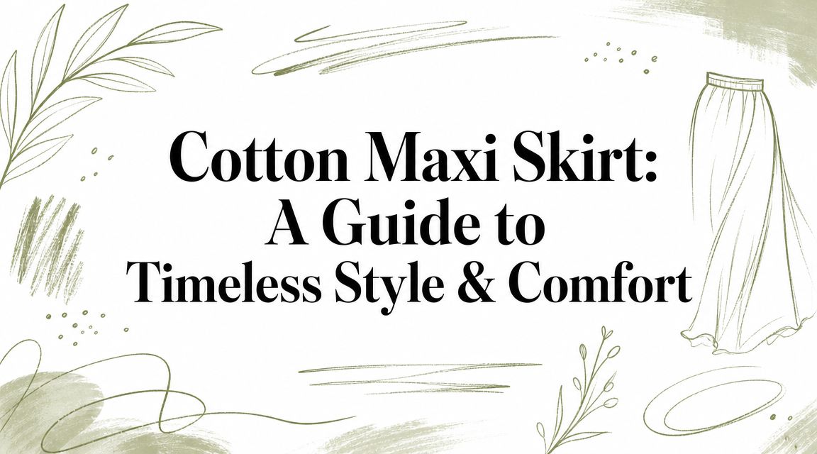 Cotton Maxi Skirt: A Guide to Timeless Style & Comfort