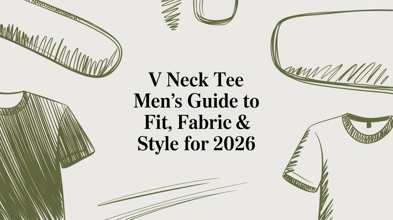 V Neck Tee Men's Guide to Fit, Fabric & Style for 2026