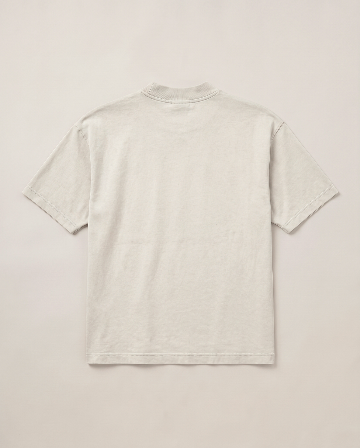 Field Note T-shirt flat lay back in washed chalk