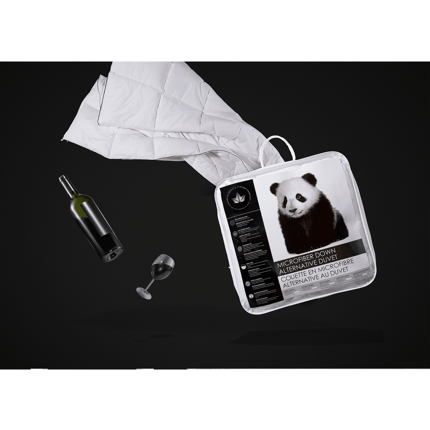 Couette en microfibre alternative au duvet