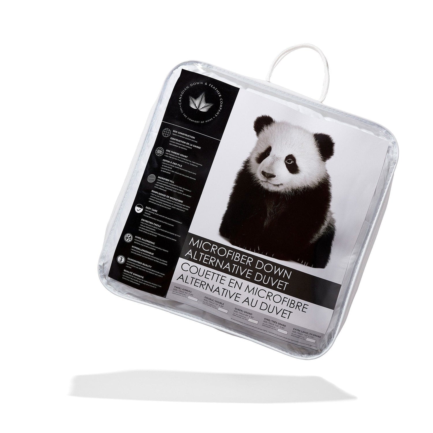 Couette en microfibre alternative au duvet