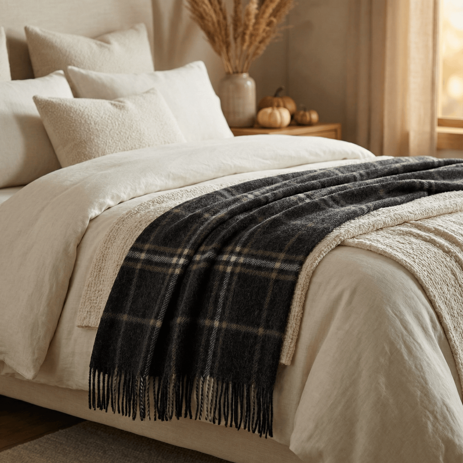 Couverture Kingston Alpaca : Plaid en laine douce pour toutes les saisons