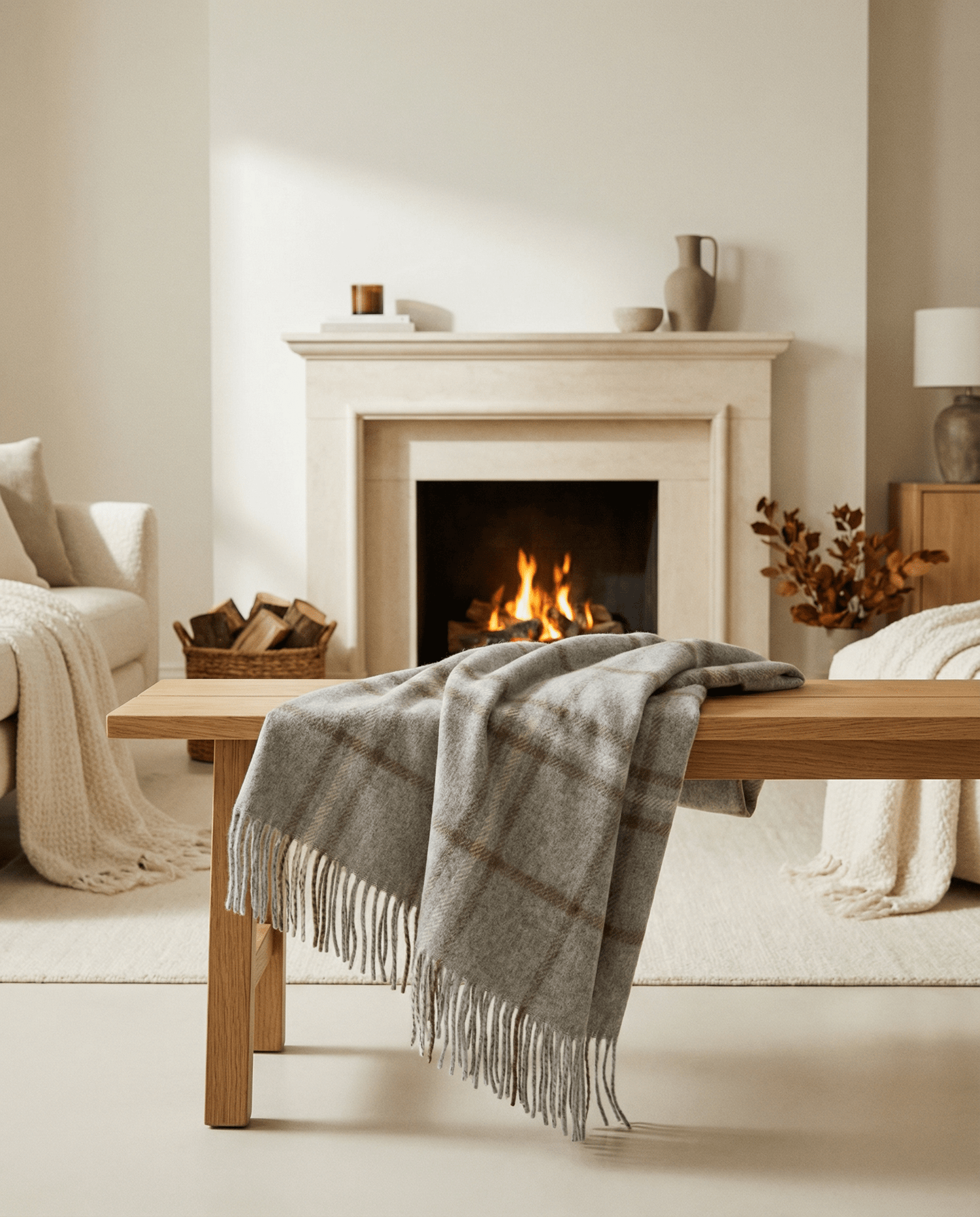 Algonquin Alpaca Wool Throw Blanket