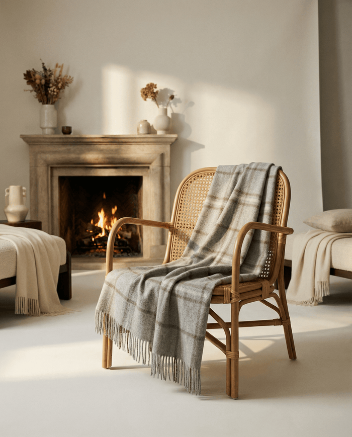 Algonquin Alpaca Wool Throw Blanket