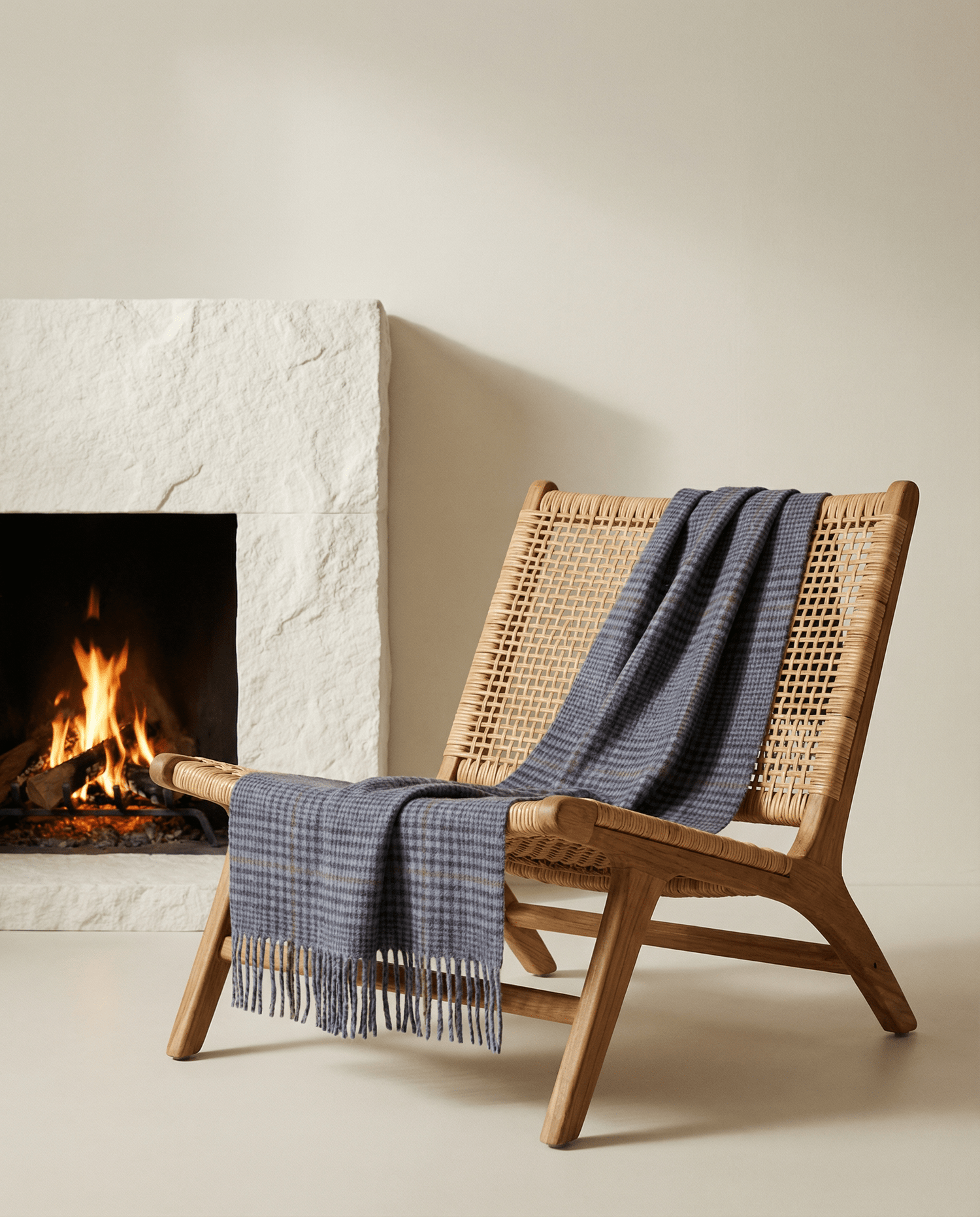 Tartan Alpaca Wool Throw Blanket: Soft, Durable & Stylish