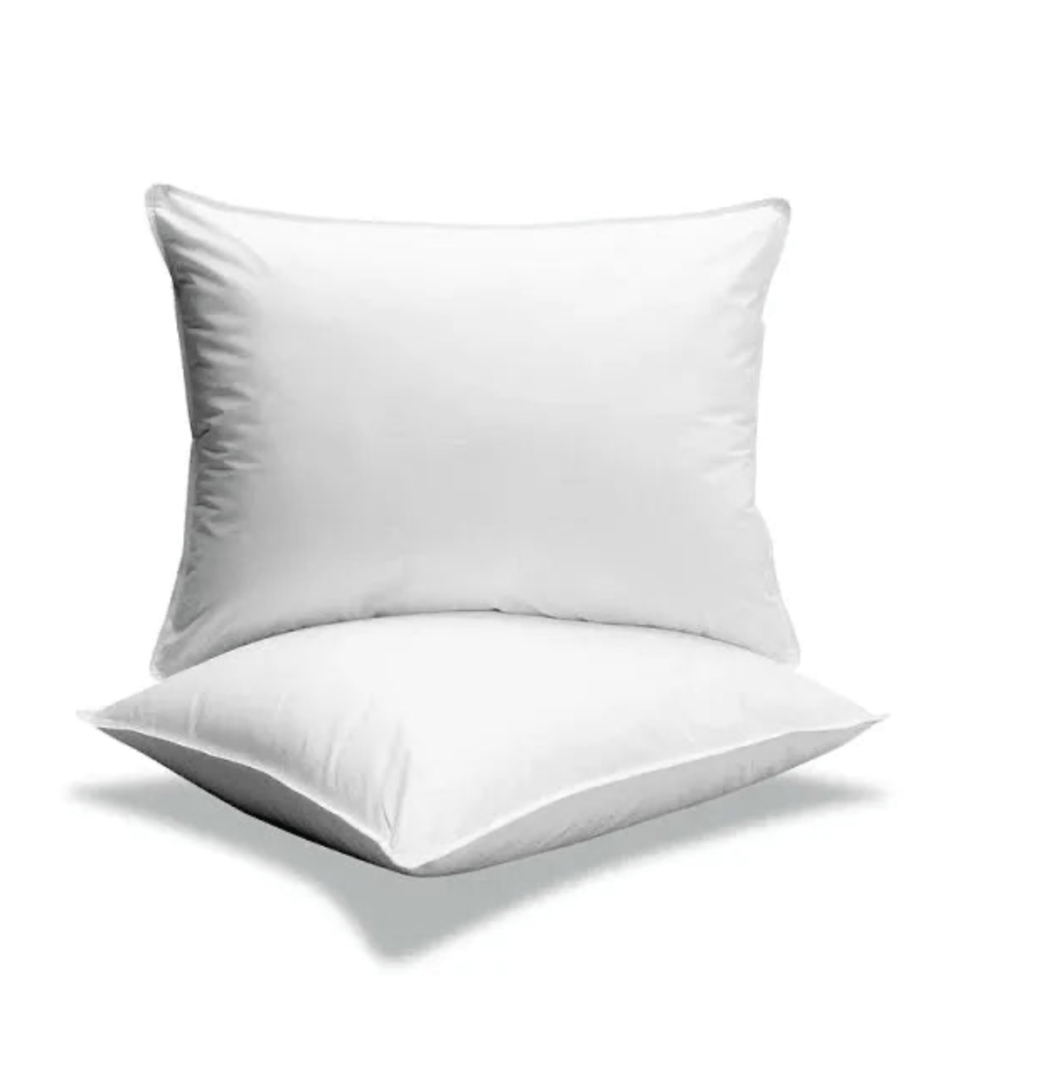 Feather Pillow Insert with 100% down feather fill, front product view showing cover texture, fill shape, and home styling