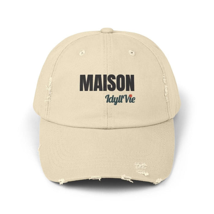 Distressed Cotton Twill Hat