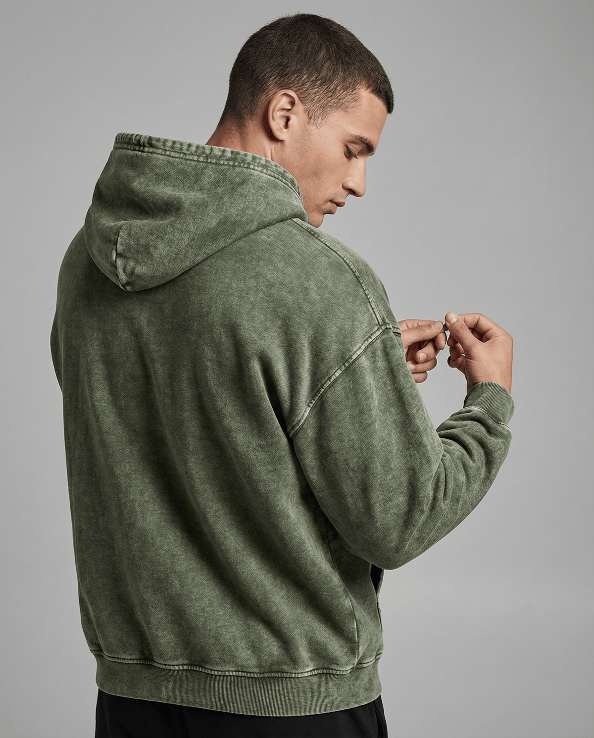 Sudadera con capucha 100 % algodón de primera calidad - Ajuste relajado